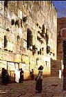 Solomon's Wall Jerusalem (or The Wailing Wall) by Jean-Leon Gerome